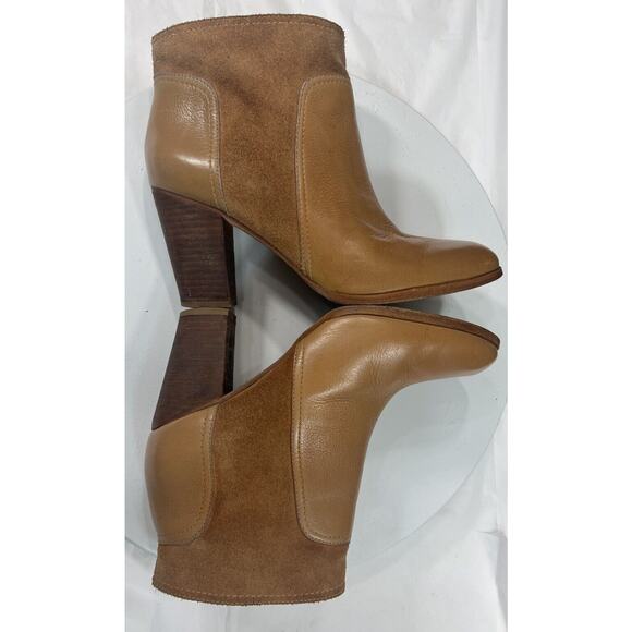 Kate Spade Luckie Ankle Boots Booties Tan Brown Suede Leather Women’s Size 7.5 - Picture 9 of 16